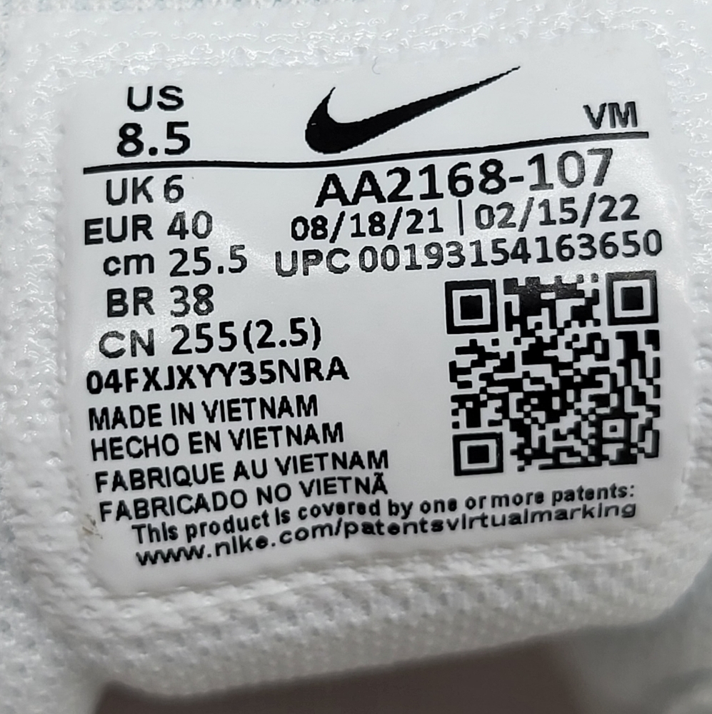 Nike WMNS Air Max Axis White Barely Rose Running Shoes - Picture 8 of 8